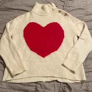 Kate Spade Heart Turtleneck Sweater